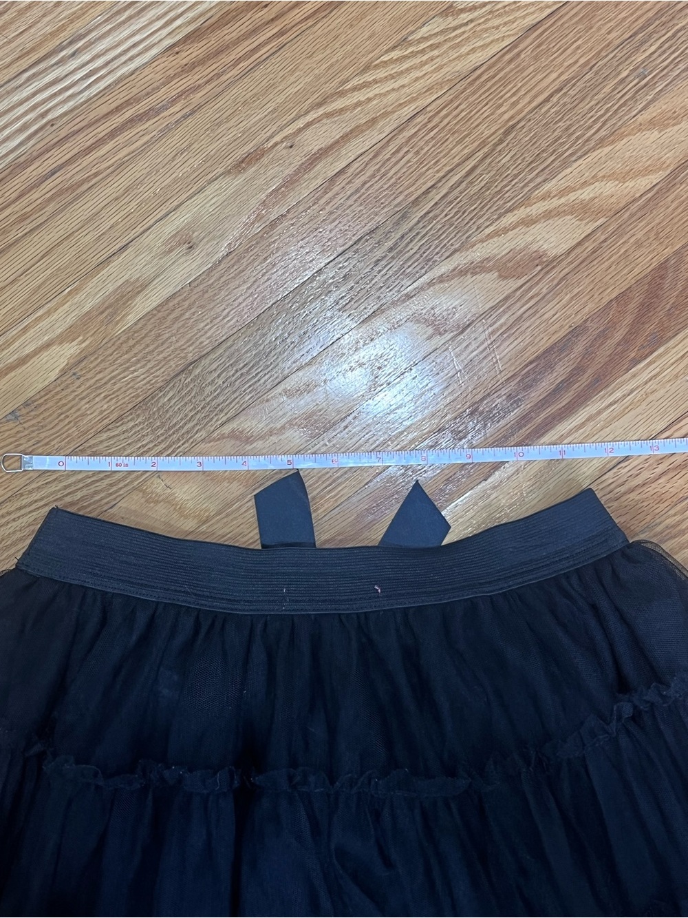 Betsey Johnson Black Layered Tulle Skater Skirt with Bow - Picture 3 of 3